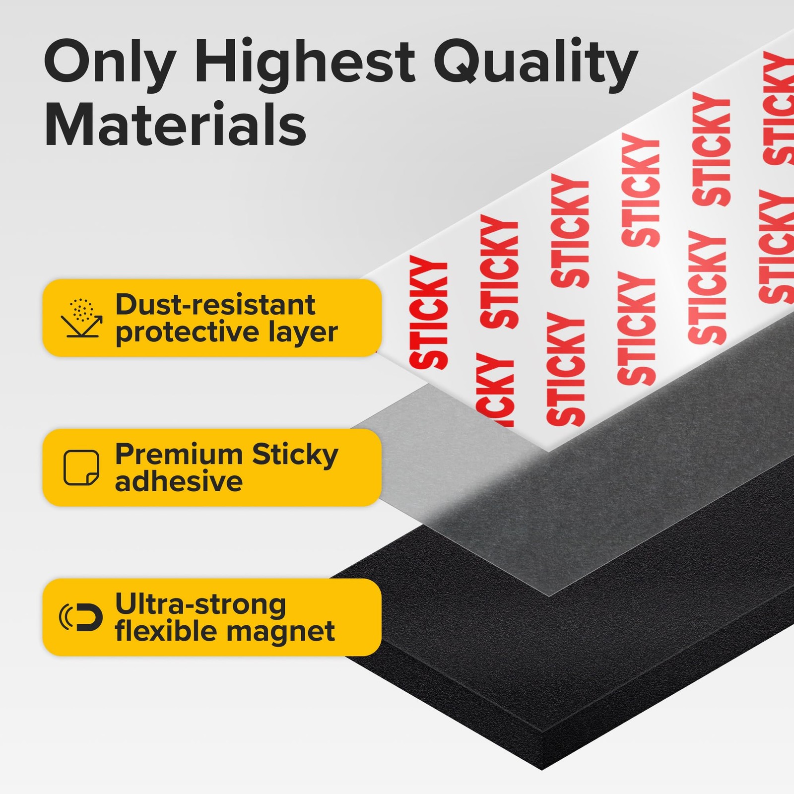 Super Sticky Magnetic Tape 10ft x 1/2in Strong Magnet Strip Adhesive NEW