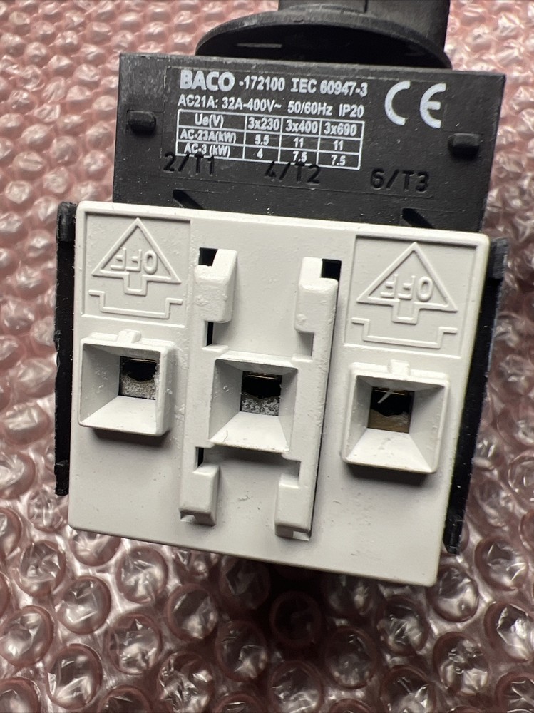 Used BACO 172100 Enclosure Disconnect Switch