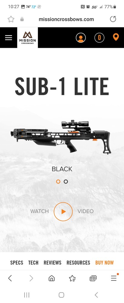 Mission Sub-1 lite - Black