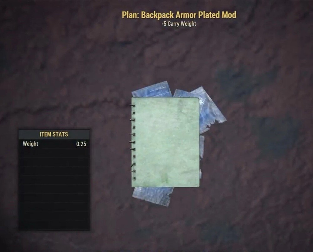 (Xbox) Backpack Armor Plated Mod Plan
