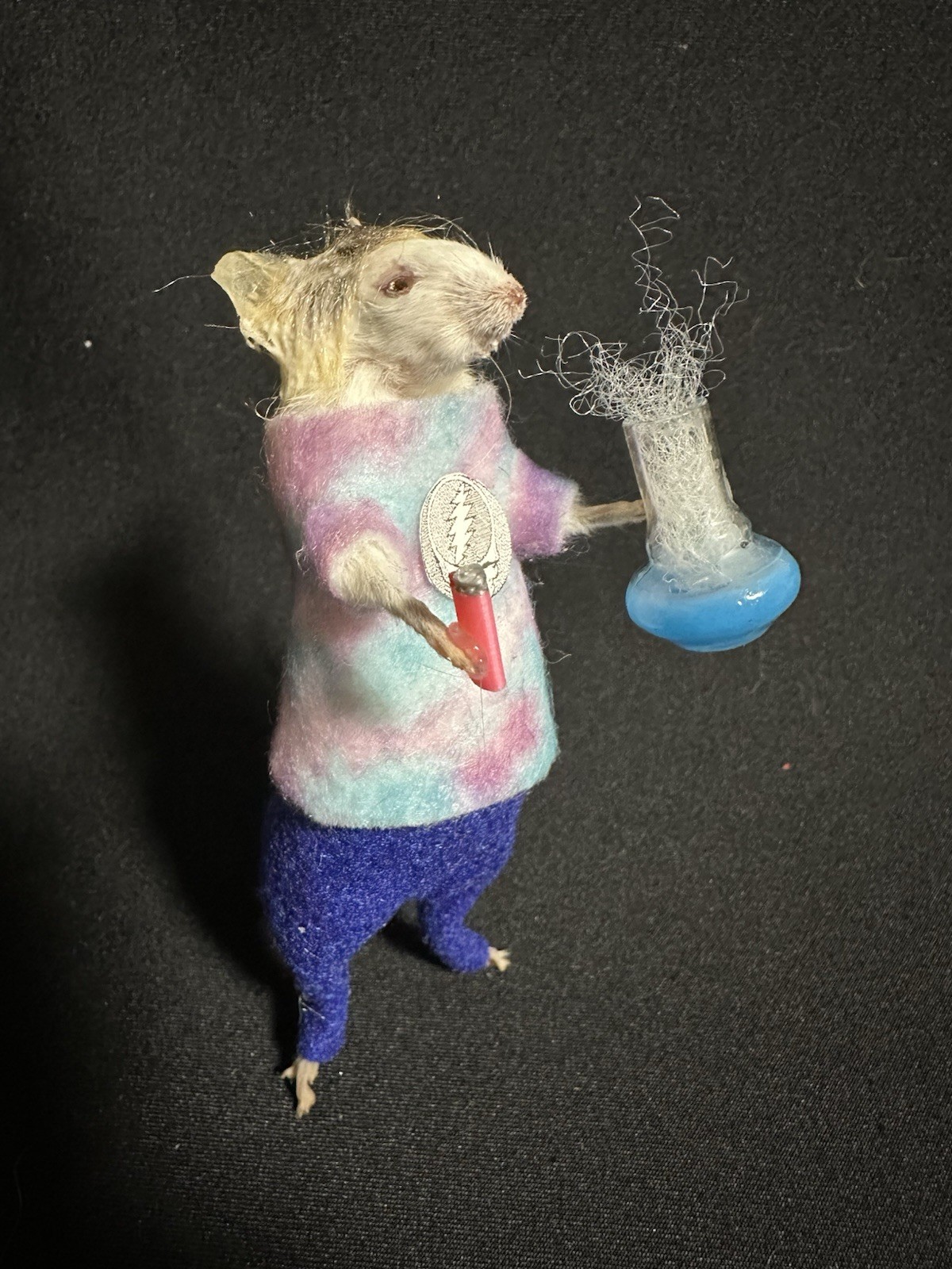 Taxidermy Mouse Stoner Hippie Mouse Oddities Curiosities Taxidermy Art