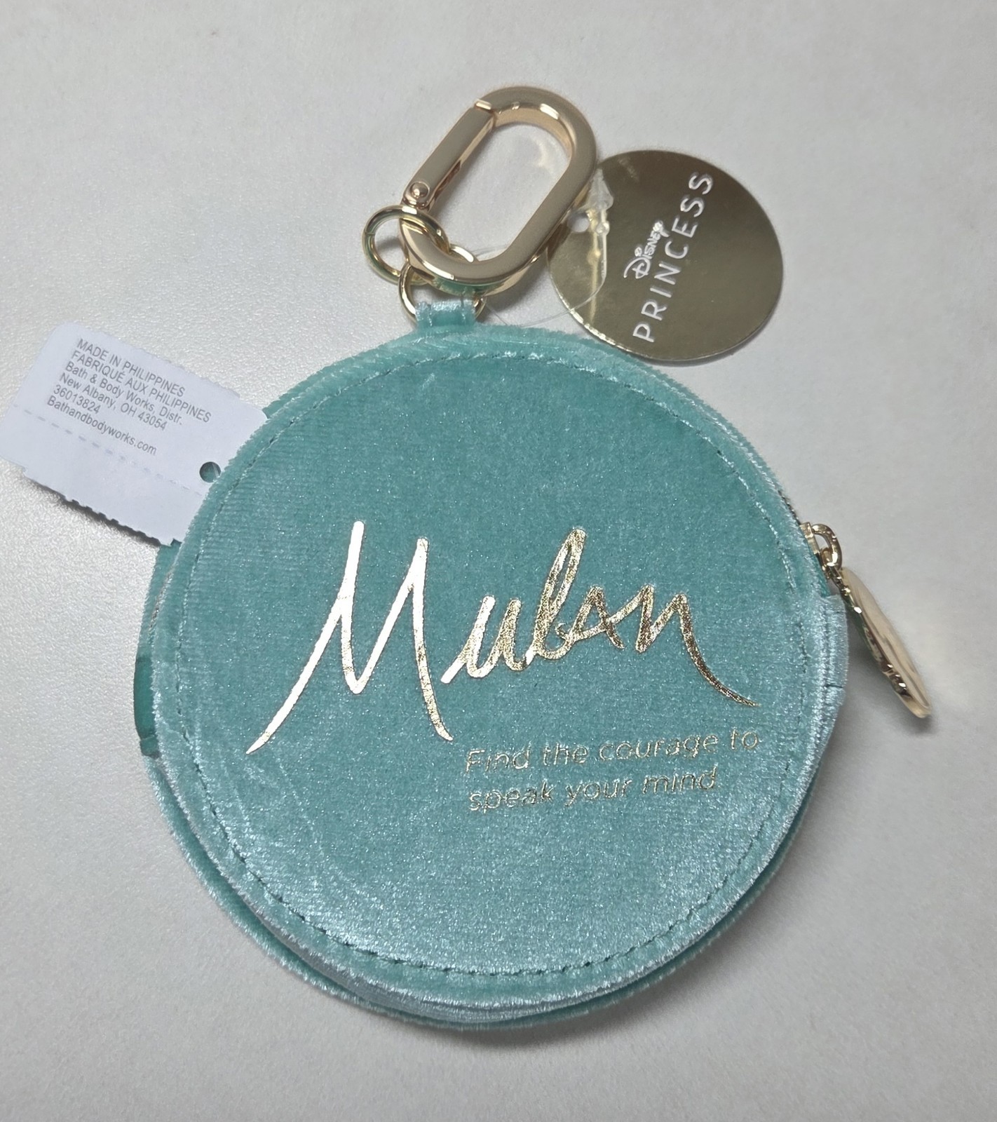 Bath And Body Works Disney Mulan Dragon Coin Purse Velvet Jade Wallet