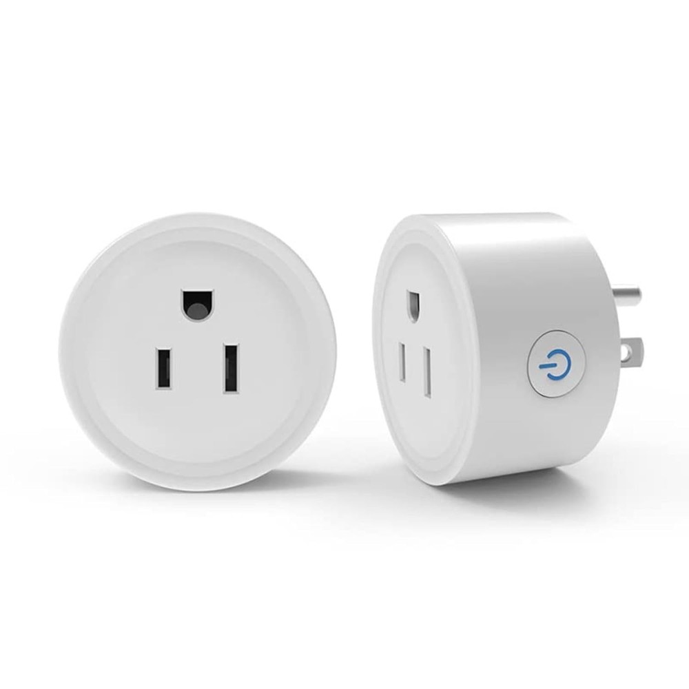 2 Pack WiFi Smart Plug for Remote Control & Timer, Compatible with Alexa & Googl