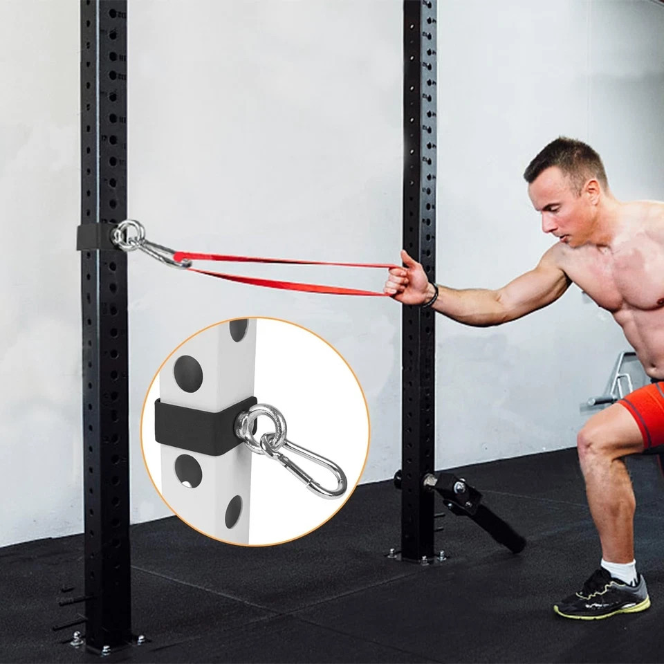 2PCS Power Rack Attachments with Quick Connect Buckles, O-Ring Attachment for...