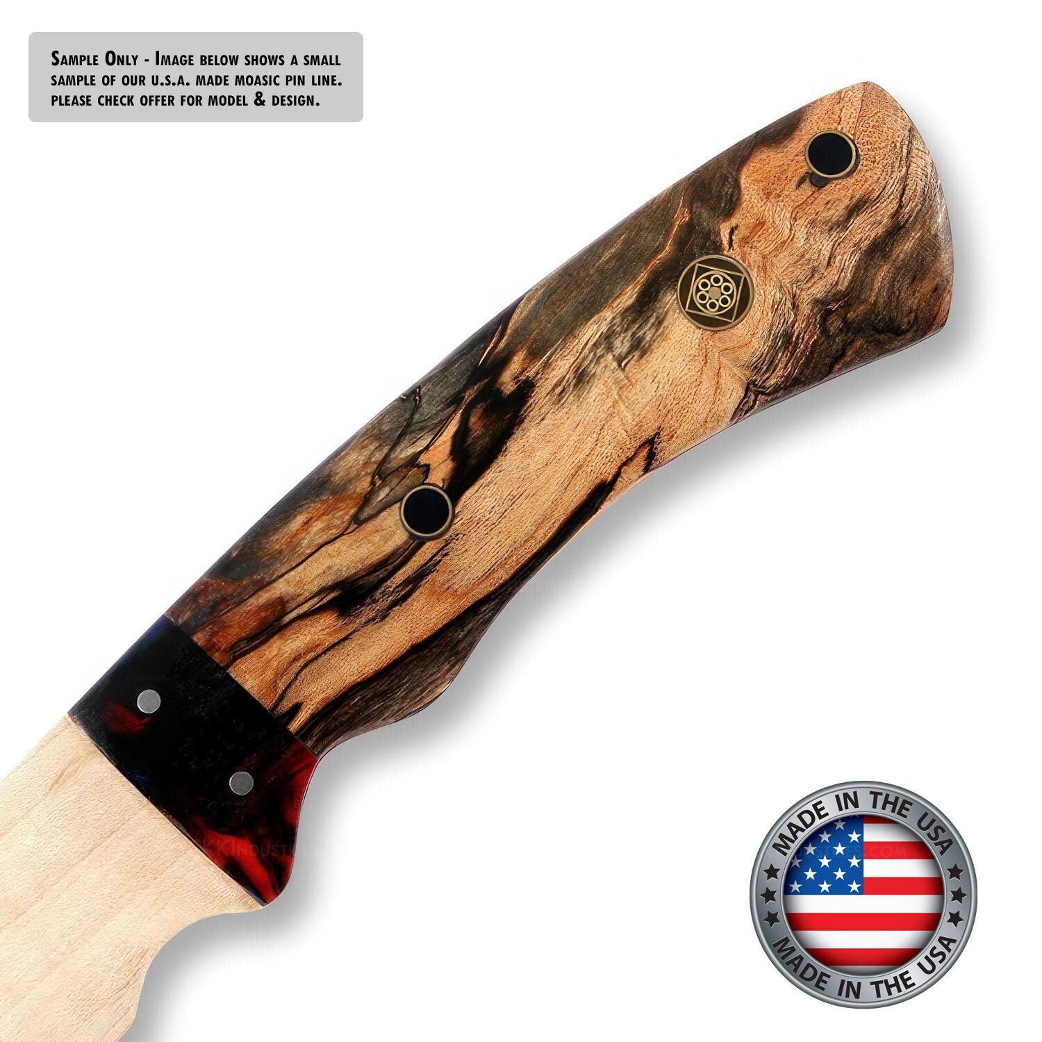 Mosaic Pins - Unique Graphic Designs - Multiple Diameters Available - Knife Pins