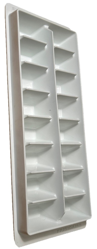 Vintage Frigidaire 16 Cube White Plastic Ice Cube Tray Large Cube Stackable