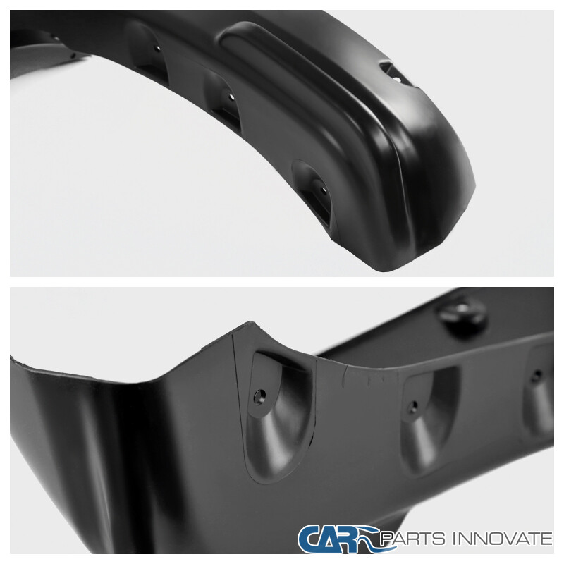 Fit 12-15 Toyata Tacoma Pickup Black Pocket Rivet Fender Flares Replacement 4PC