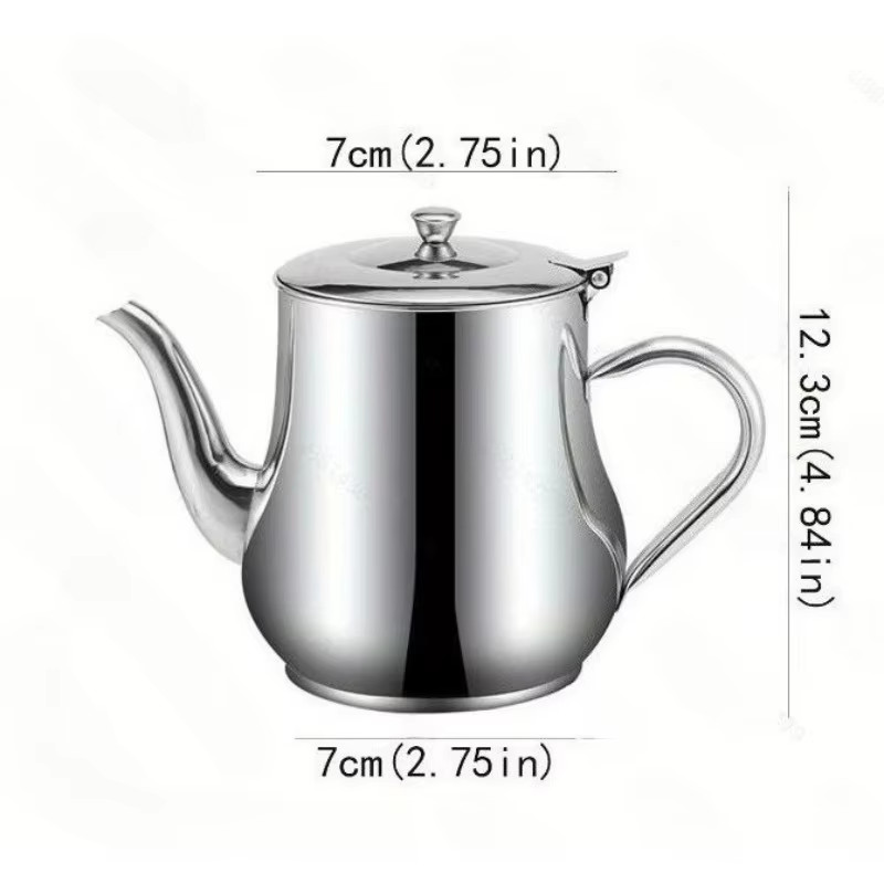 Commercial Stainless Steel Oil Dispenser | Grease Filter & Easy-Pour Spout for C