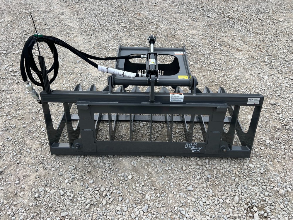Berlon 66" Compact Tractor Root Brush Grapple Attachment Fits John Deere Loader