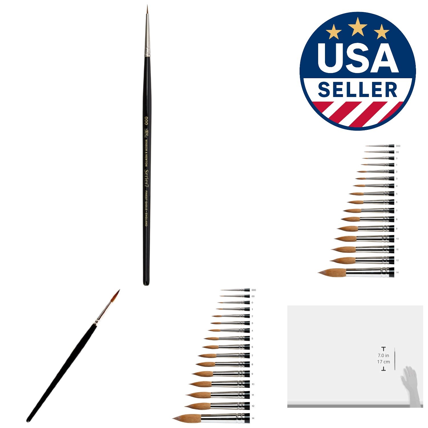 Winsor & Newton Series 7 Kolinsky Sable Brush #000 - The Artist's Essential Tool
