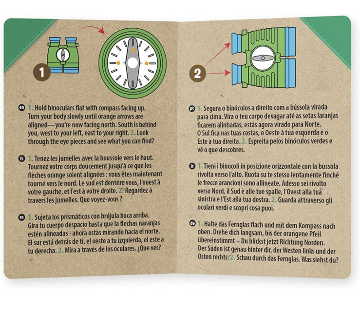 Melissa & Doug Lets Explore Binoculars & Compass Play Set New 4 pieces Game