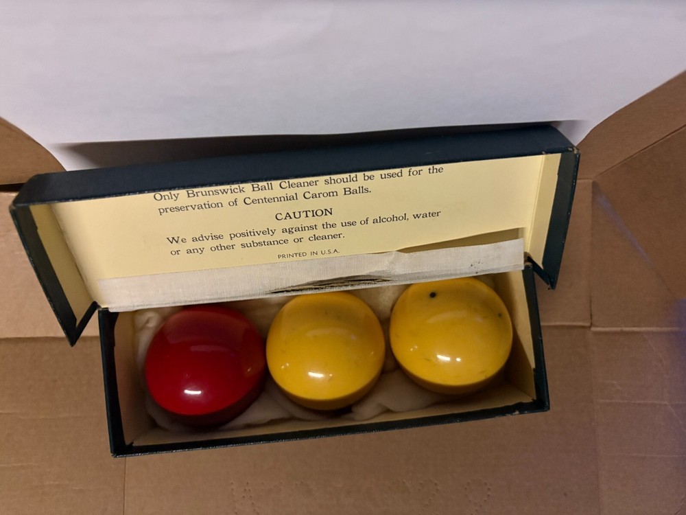 BRUNSWICK CENTENNIAL CAROM BALLS