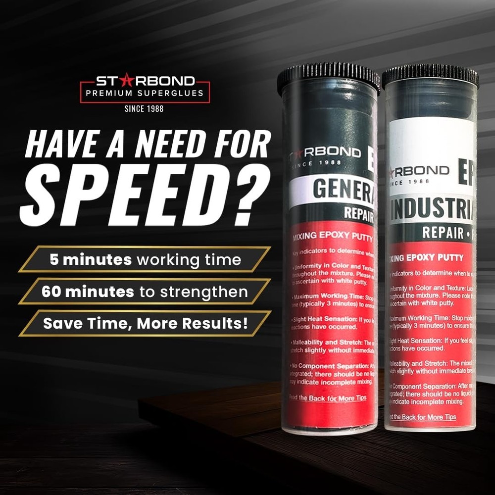 Epoxy Putty Stick Bundle High-Temperature Resistance White, General Purpose B...