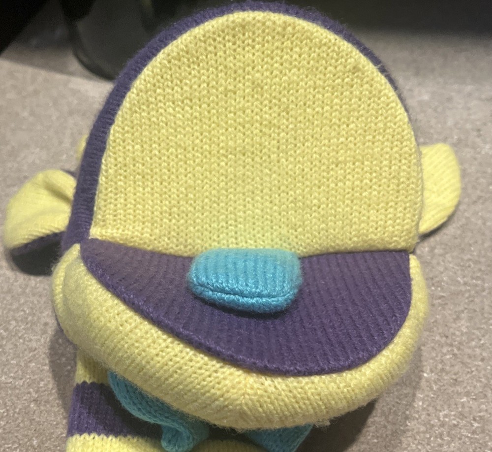 Sockette Puppet 15” Yellow & Purple (Rupert) Alien Plush