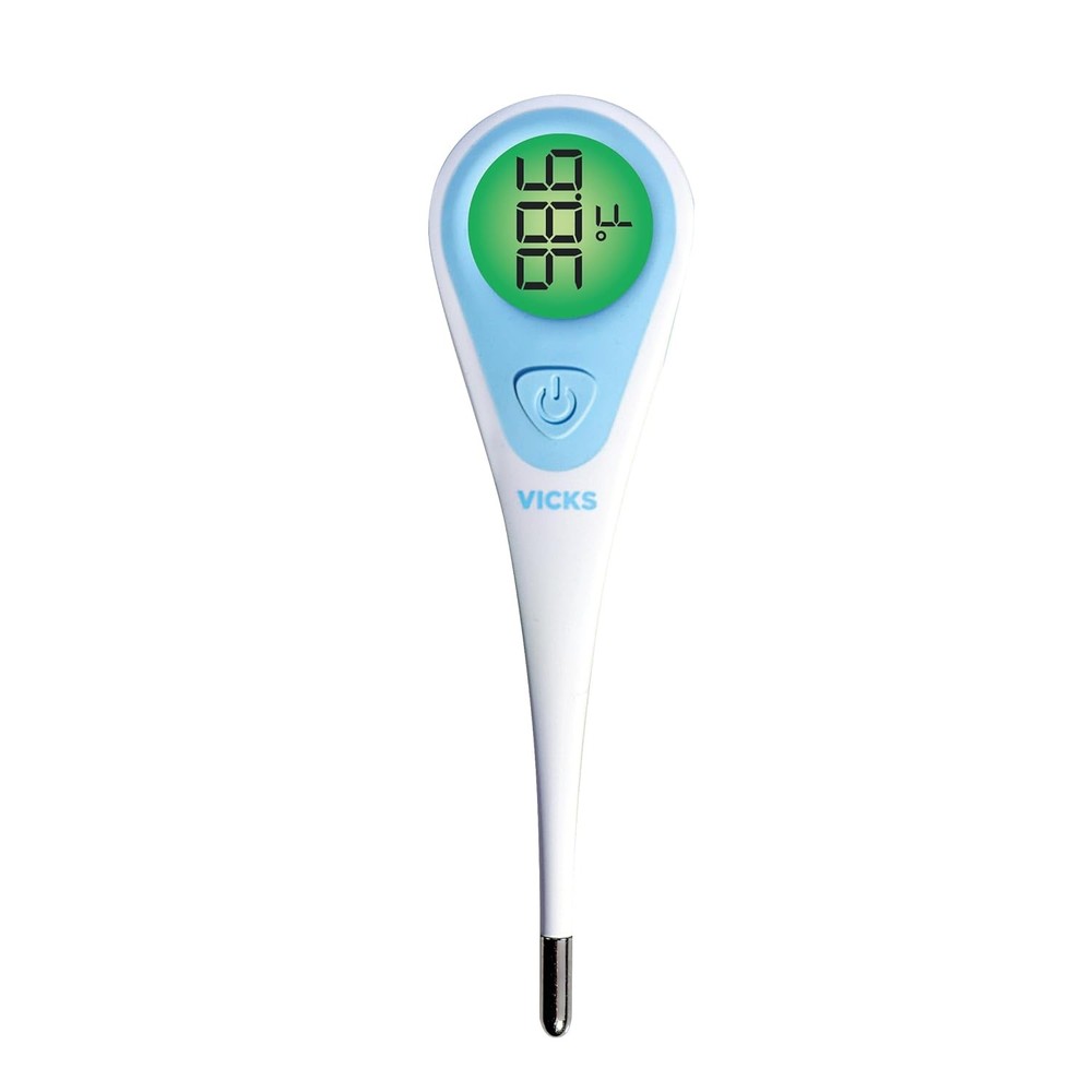 Vicks SpeedRead Digital Thermometer with Color-Coded Temperature Readings,