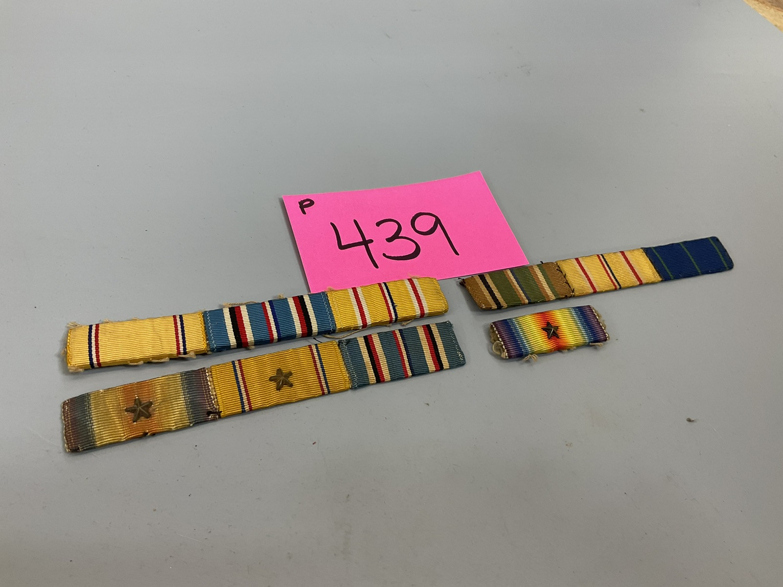 Lot of 4 Ribbon Bars 1/2" Sewn Custom Style p439