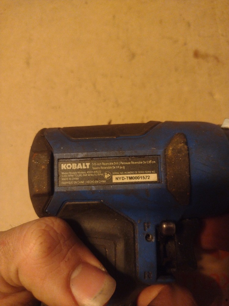 Cobalt 3/8-in Reversible Pneumatic Drill