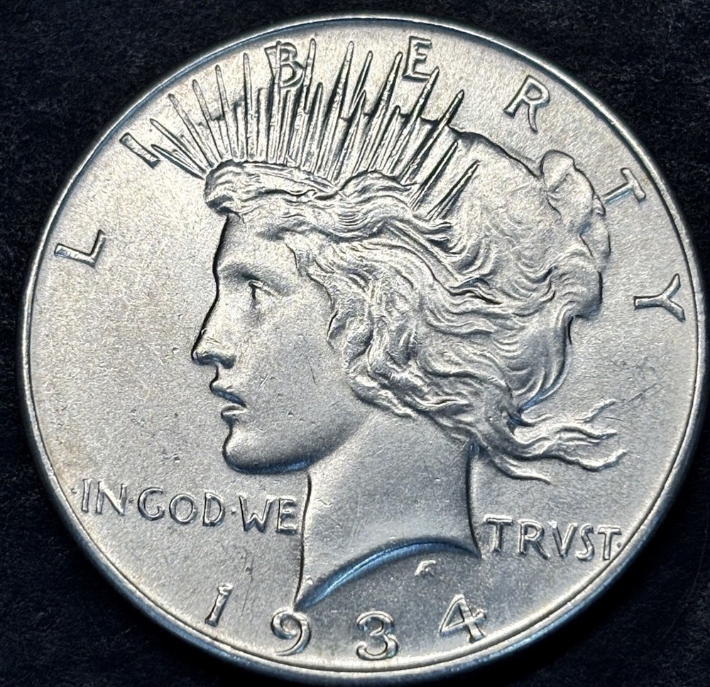 1934 PEACE DOLLAR INCREDIBLE GEM QUALITY.