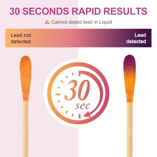 Lead Test Kit Swabs Enhanced Lead Testing Formulation at Home Lead Paint 30