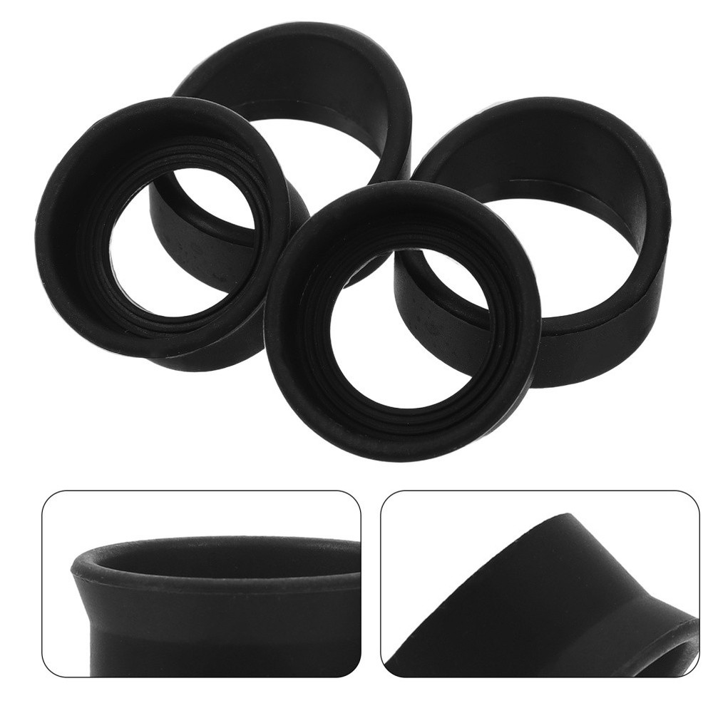 4 Pcs Binocular Eye Cups Microscope Replacement Parts Eyepiece Covers