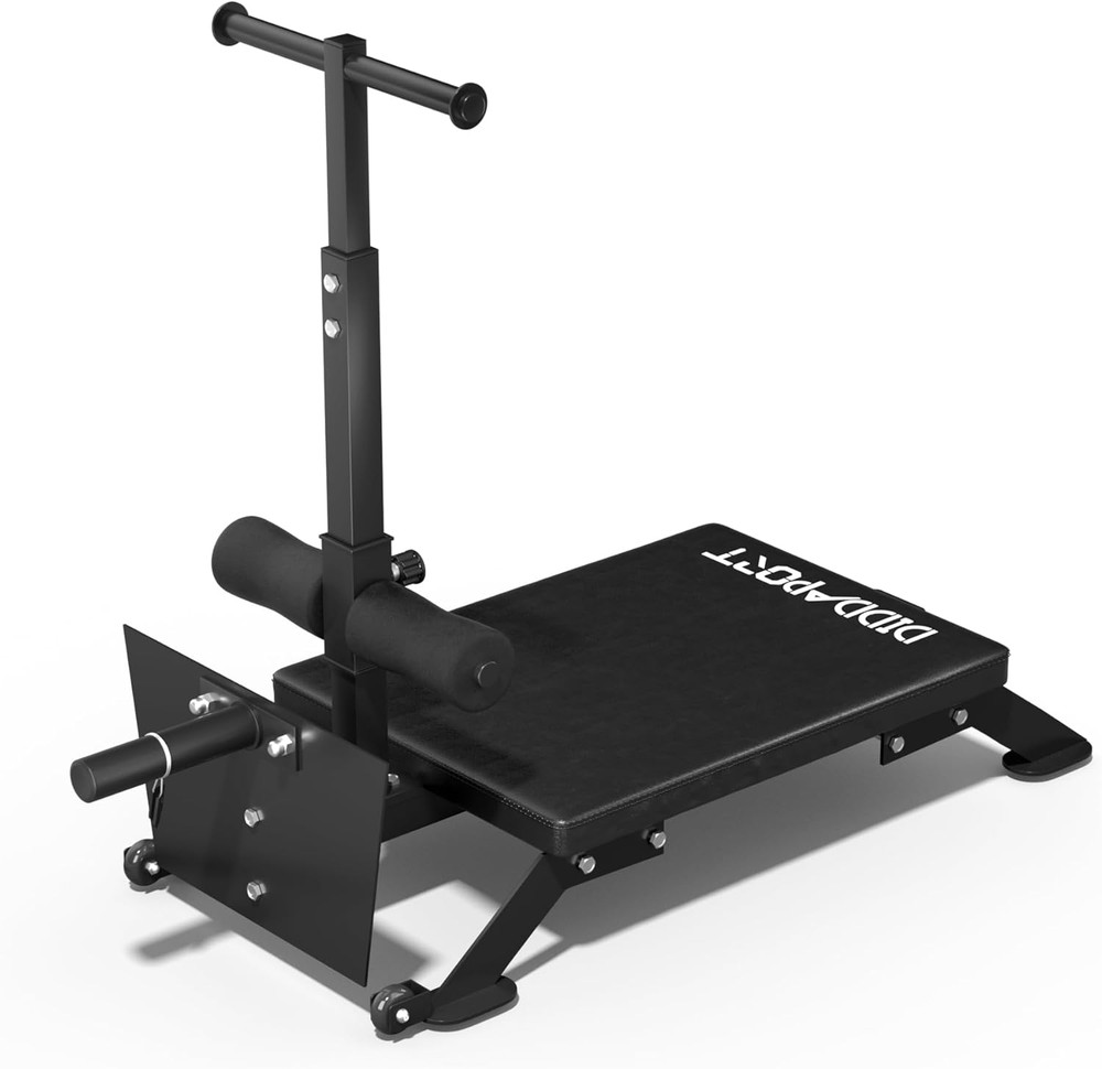 Nordic Curl Machine, Adjustable Hamstring Curl Bench, Glute Machine with Bands a