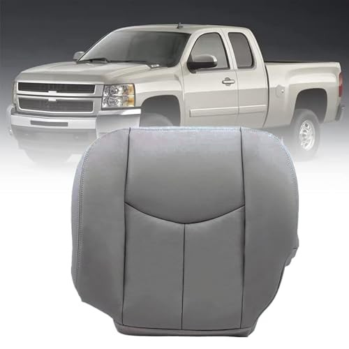 Driver Side Bottom Replacement Leather Seat Cover #922 Light Compatible Gray