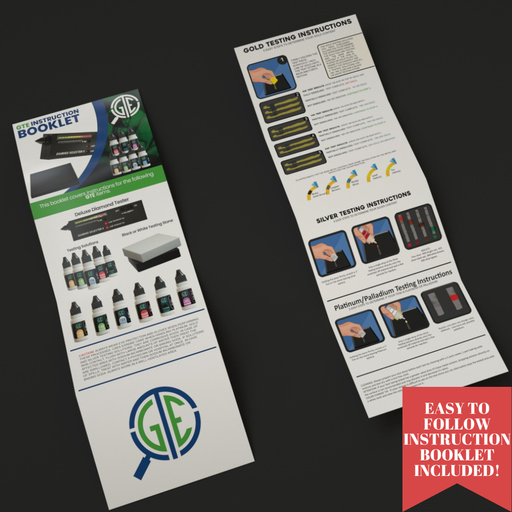 22k Gold & Platinum Testing Solution Testing Acids Check Authenticity Jewelry