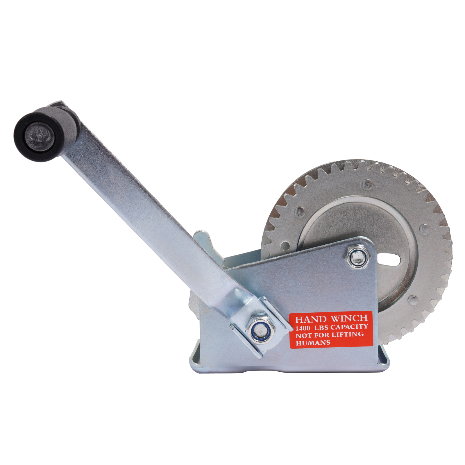 1400LB Steel Horizontal Pulling Hand Winch w/Ratchet Galvanized For Boat Trailer