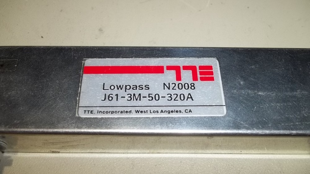 TTE Lowpass RF Filter N2008