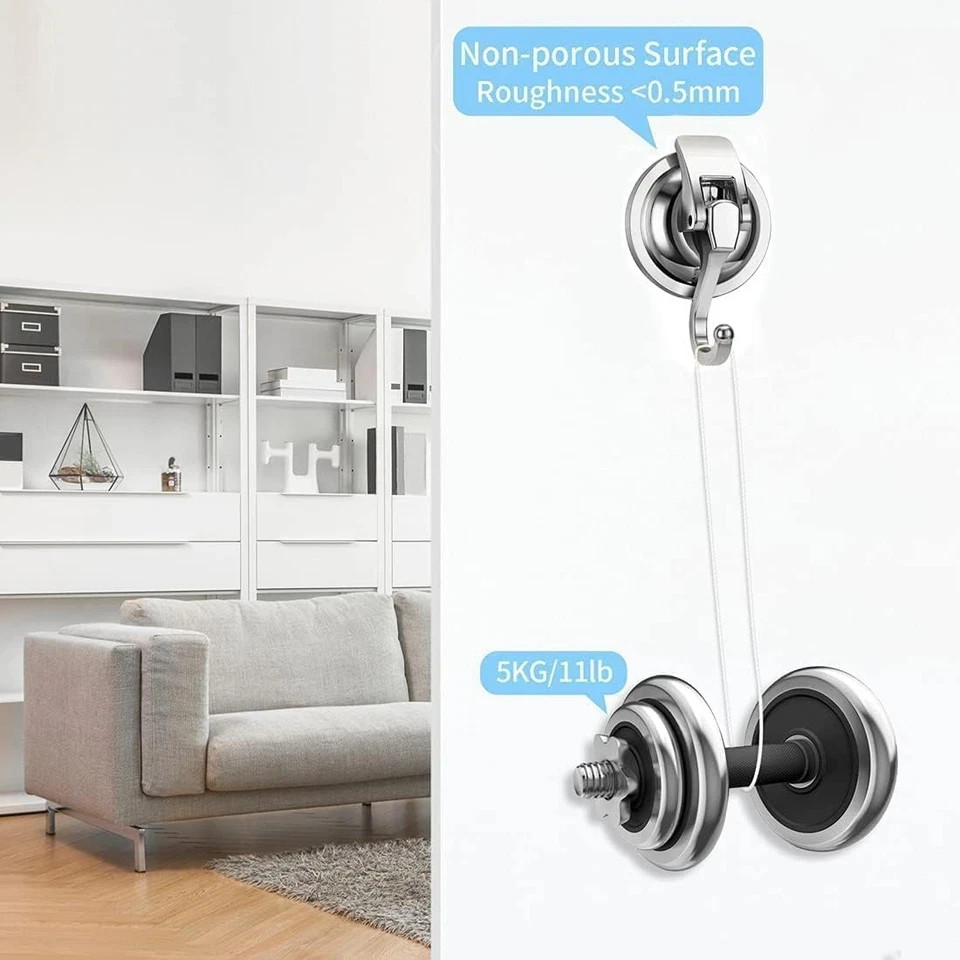 Suction Cup Shower Shelf Caddy Soap Dish with Hooks for Sponge Rust Proof