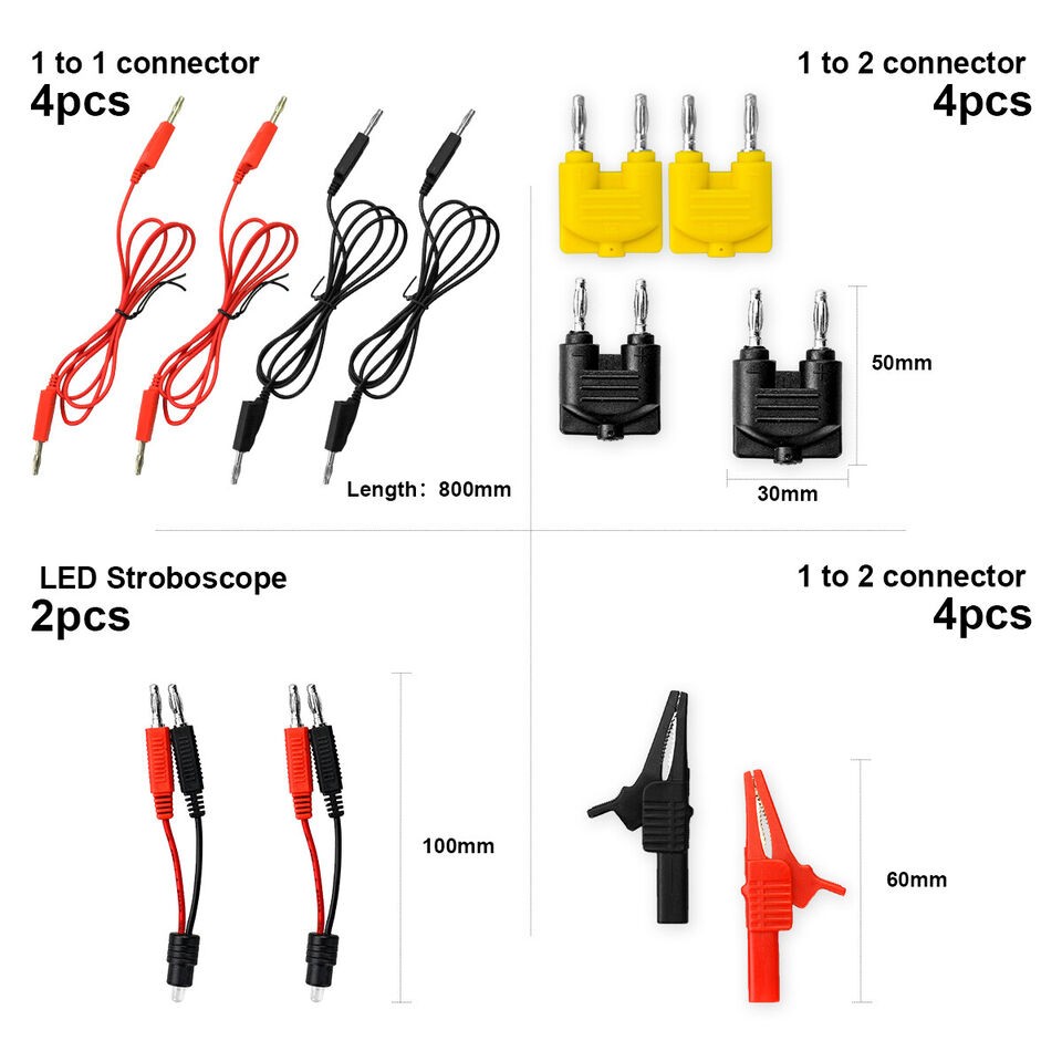 92PCS Multi Function Auto Diagnostic Tools, Automotive Circuit Test Leads Kit