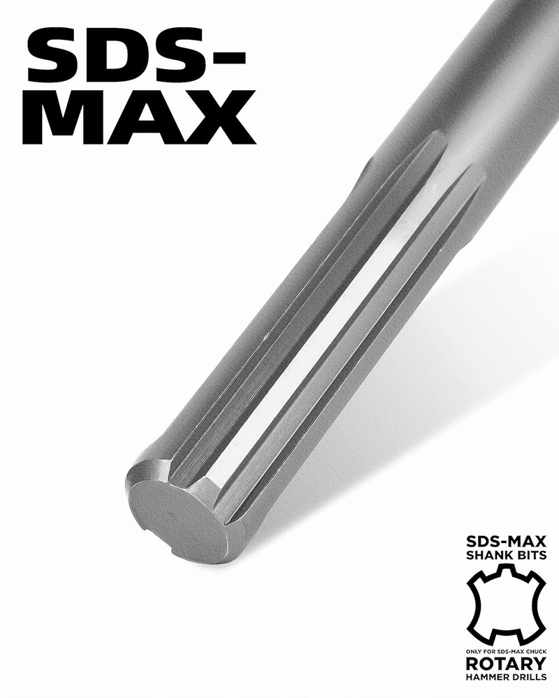 24" Extra Long SDS MAX Narrow Flat Chisel, Compatible with All SDS-Max Demoli...