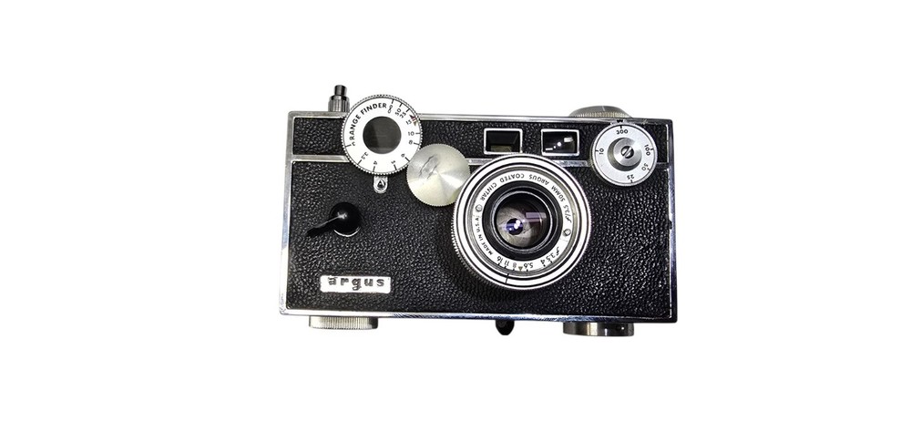 1957 ARGUS C3 RANGEFINDER CAMERA 3.5 W/LEATHER CASE UNTESTED
