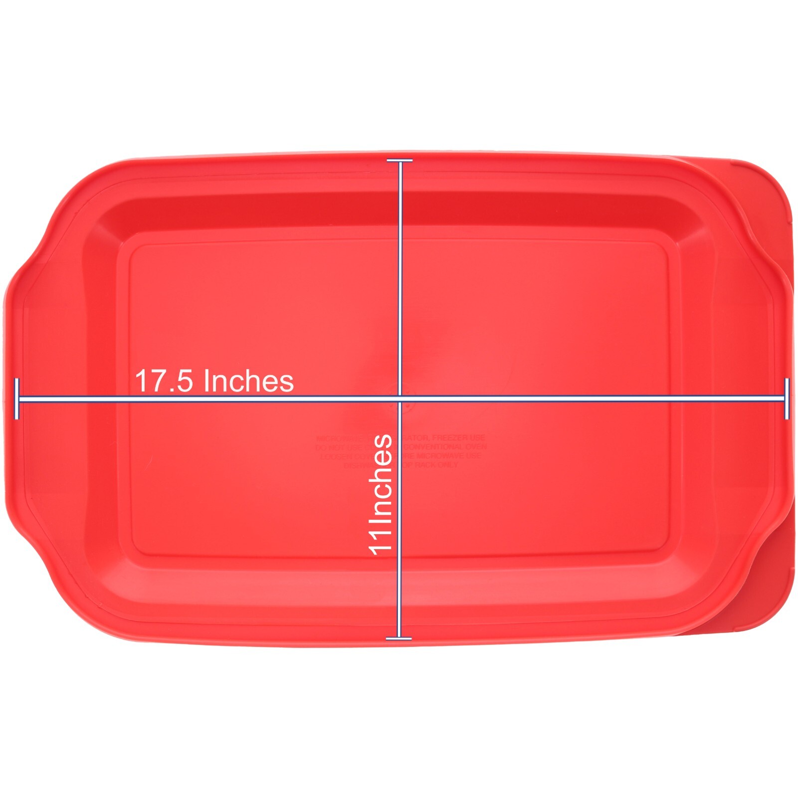 Pyrex 234-PC 4Qt Plastic Rectangular Red Replacement Lid Cover for Glass Dish