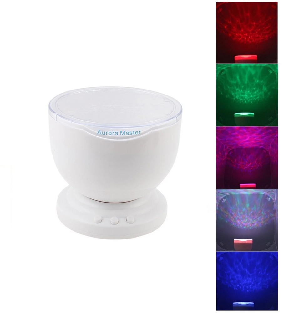 Aurora Master Projector Night Light Lamp with Speaker