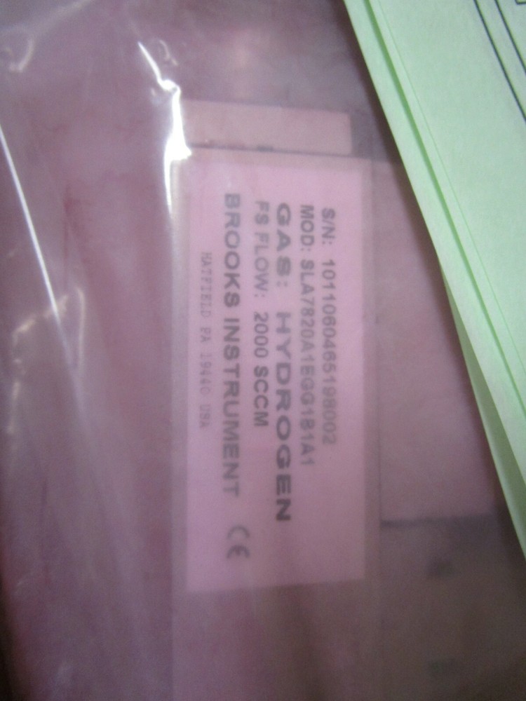 Brooks Instruments Smart Mass Controller Hydrogen SLA7820A1EGG1B1A1 SLA7820A