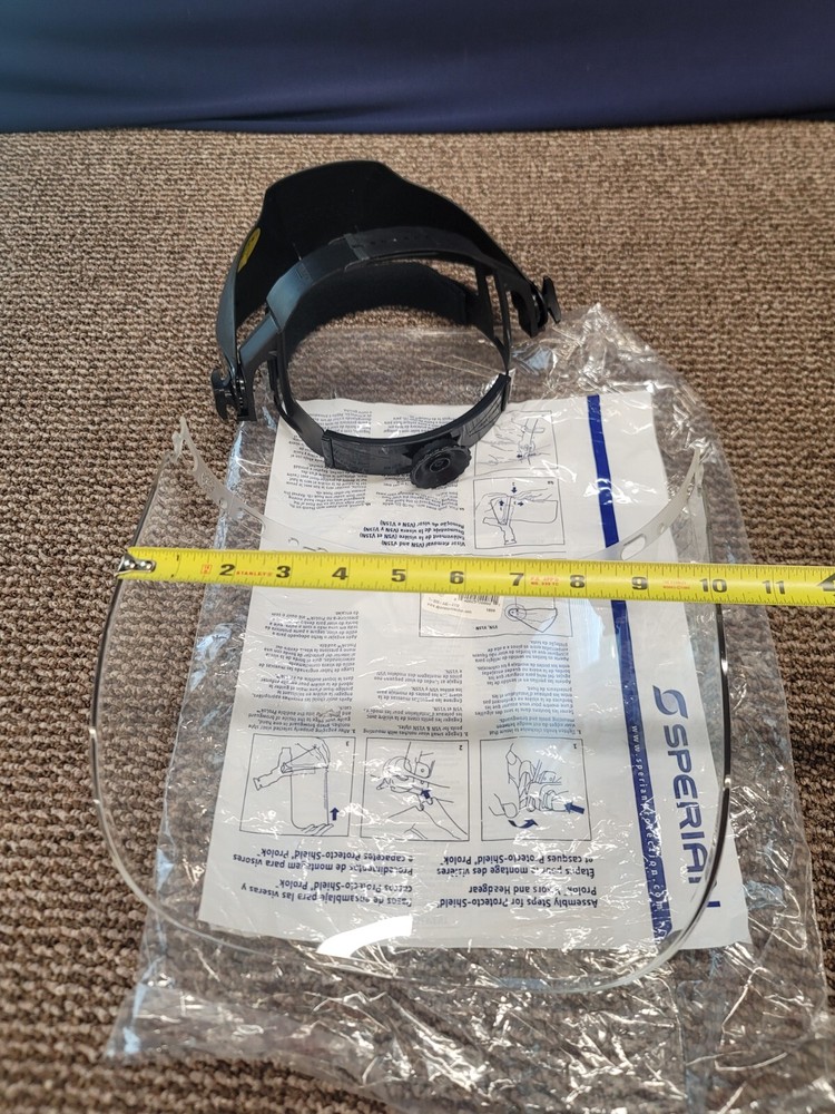 Willson Protecto Protective Splash Shield Prolok Face Gear Visor Faceshield Z87