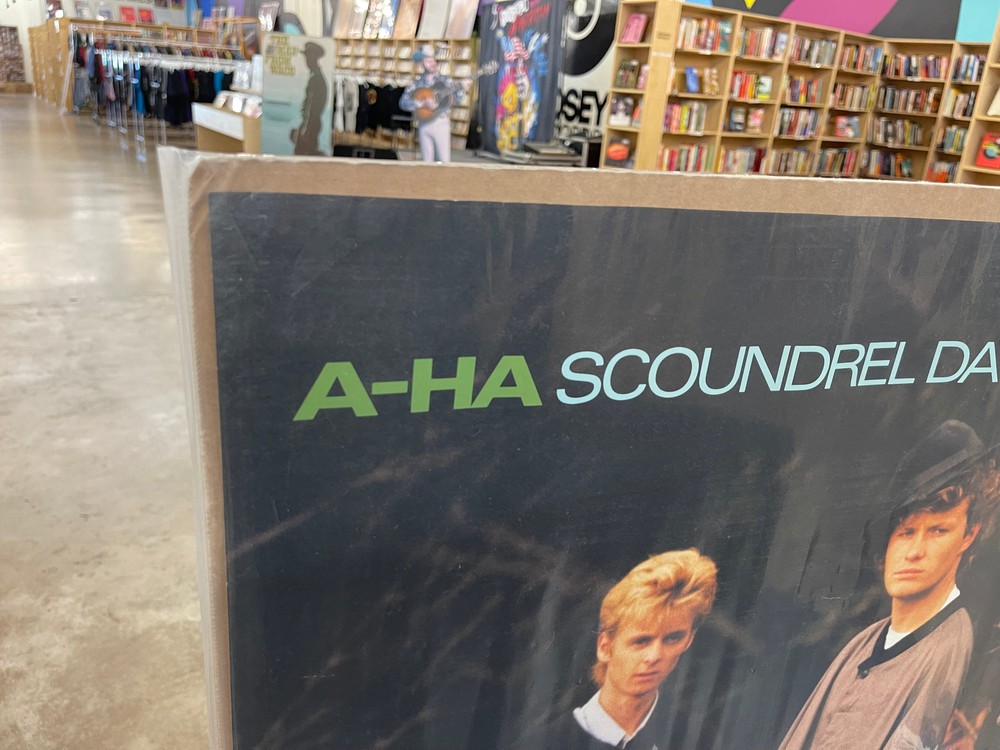 A-HA Scoundrel Days 1986 Original Promo Poster by Warner Bros