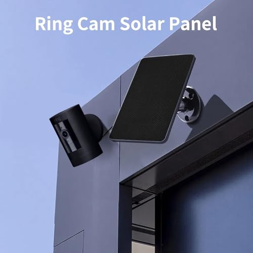 Solar Panel for Ring Camera, 4W Solar Charger Compatible with Black-1Pack