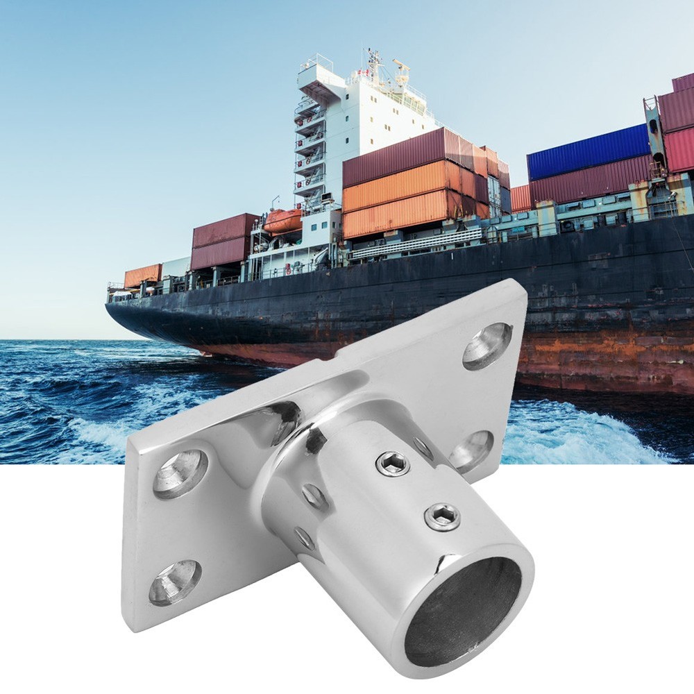Boat Rail Fitting 316 90 Degrees Rectangular Marine Boat Hand Rail Base