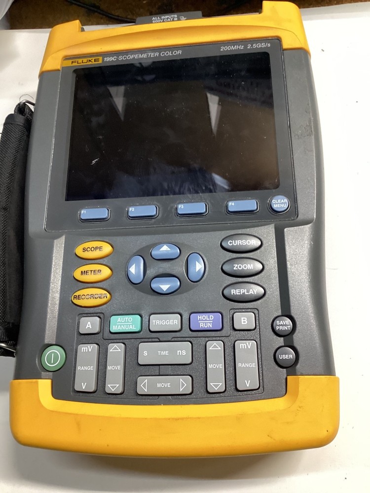 Fluke 199C Scopemeter Color Oscilloscope /Scope Function No  Batt  #(4D11)