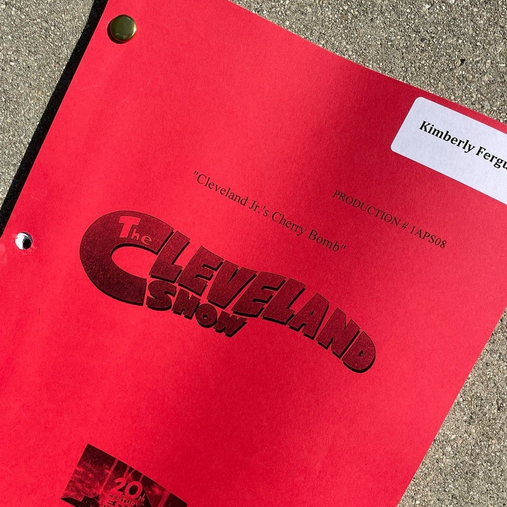 The Cleveland Show Kimberly Ferguson 2010 Production Used Table Draft Script