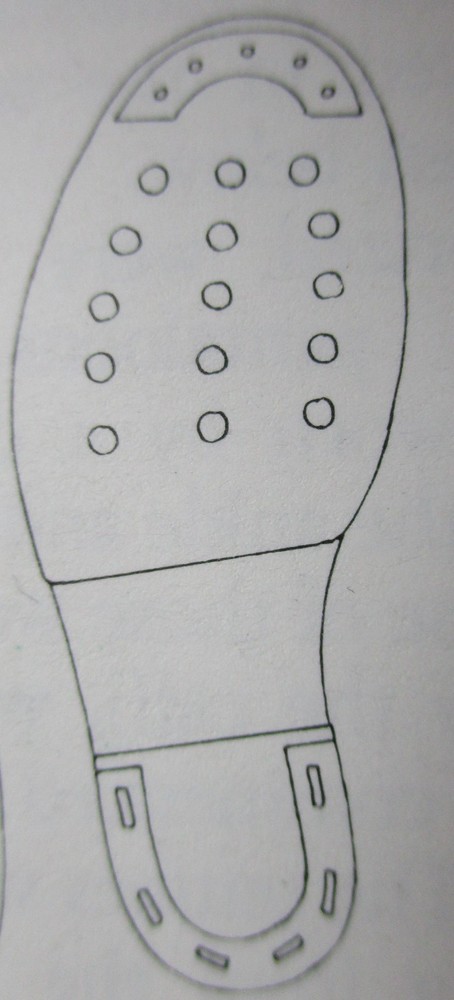 Set of 30x British Army:"AMMO BOOT HOBNAILS" (For Ankle Boots, Mid-War Era)