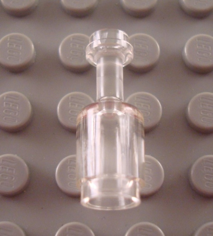 New LEGO Translucent Clear Minifigure Kitchen Wine Bottle