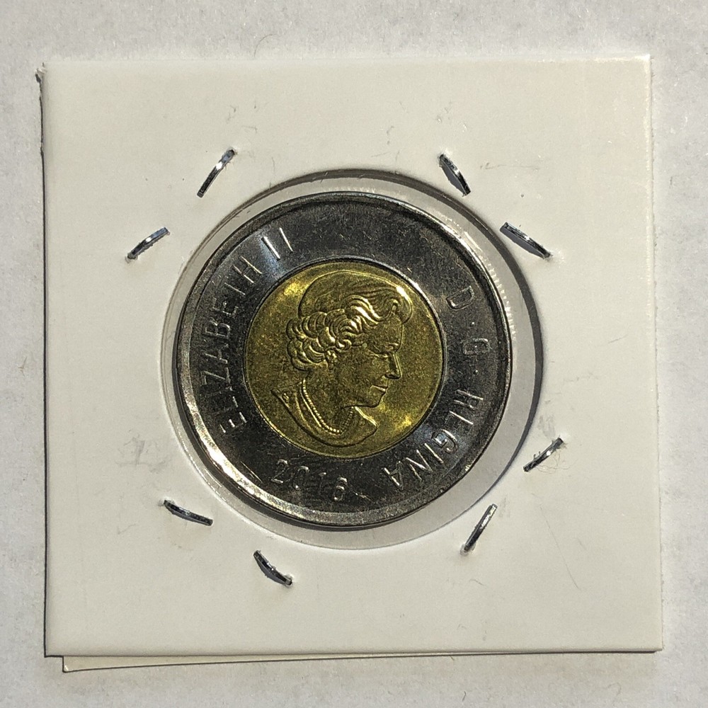 2016 Polar Bear Canada $2 Dollars Toonie - Circulated