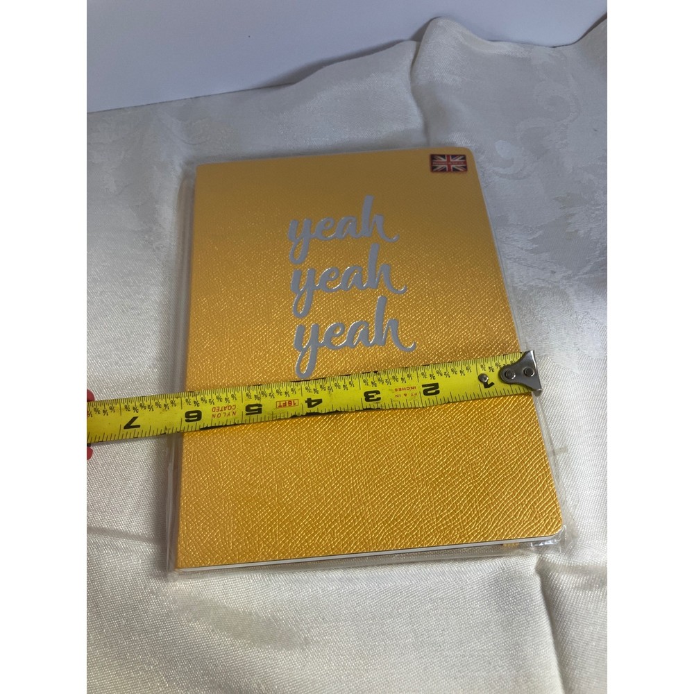 Yeah Yeah Yeah A5 Journal Lined Pages Yellow Notebook Stationary