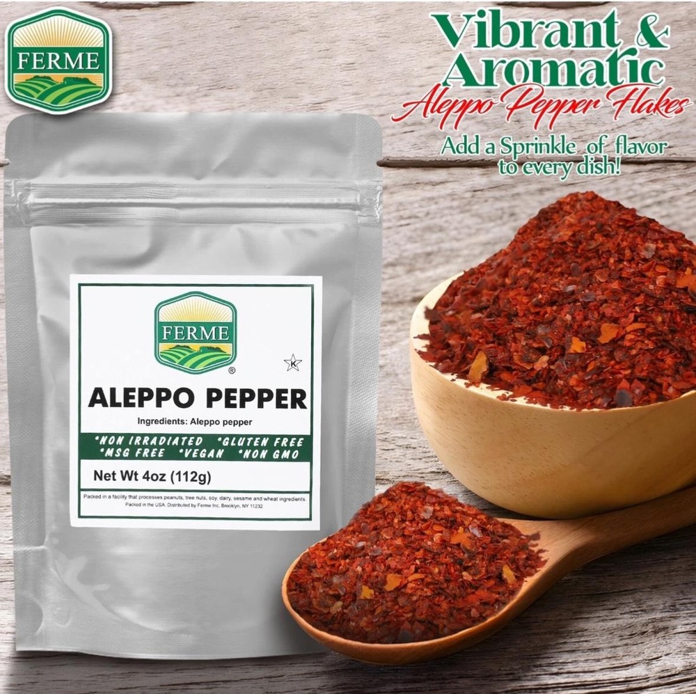 Premium Crushed Aleppo Pepper Flakes 4 oz