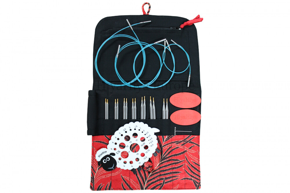 Hiya SHARP Standard Interchangeable knitting needle set, large, 4 "