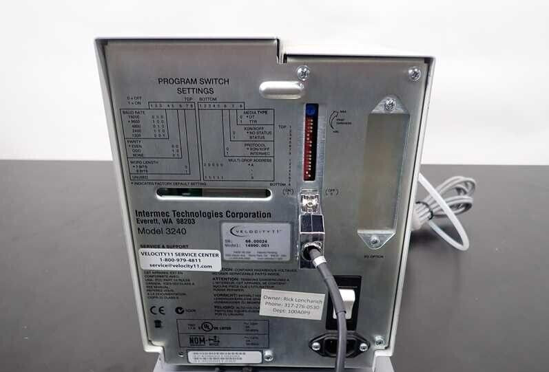 Intermec EasyCoder 3240 Precision Print 400 DPI Thermal Barcode Label Printer
