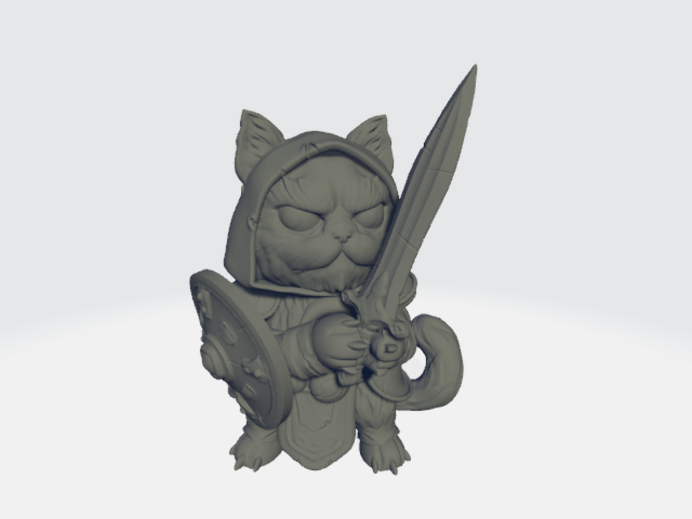 Seahorse 3D - Cat Warrior